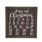 Transpac 15.75" Brown Christmas Countdown with Magnetic Wreath, Wood Advent Calendar Wall Decor, Indoor Use, Holiday Home Decor